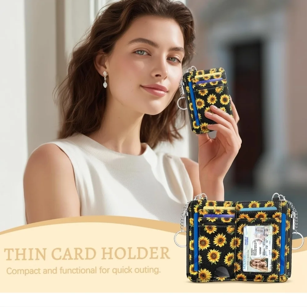 Sunflower Card Organizer with ID Window